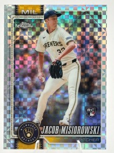 2026 Topps Chome Jacob Misiorowski X-Fractor Rookie Card #196