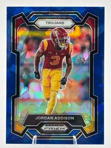 2023 Panini Prizm Draft Picks Jordan Addison Blue Ice #84 2999
