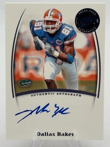 2007 Press Pass Authentics Dallas Baker Autograph Card