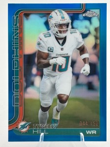 2024 Topps Chrome Tyreek Hill Blue Refractor #185 44150