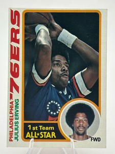 1978 Topps Basketball Julius Erving #130
