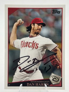 2009 Topps Dan Haren On Card Autograph #391 Baseball Card