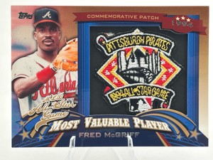 2013 Topps Update Series All-Star Game Fred McGriff MVP Commemorative Patch Card #ASMVP-12
