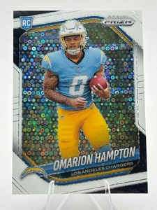 2025 Panini Prizm Omarion Hampton White Disco Parallel #355 Rookie Card