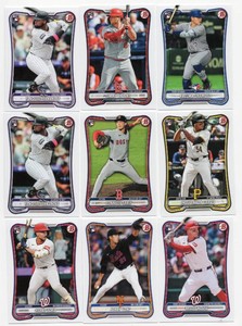 Lot Of 9 2026 Bowman Baseball Rookie Cards Including Jimmy Crooks #36, Brady House #92, And More