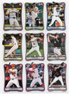 Lot Of 9 2026 Bowman Baseball Rookie Cards Including Jonah Tong #65, Kyle Teel #19, And More