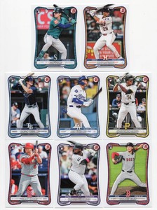 Lot Of 8 2026 Bowman Baseball Rookie Cards Including Alex Freeland #70, Carson Williams #39, And More