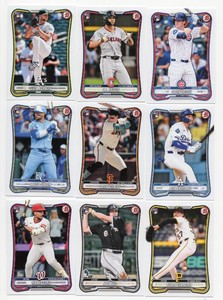 Lot Of 9 2026 Bowman Baseball Rookie Cards Including Bubba Chandler #83, Luis Morales #49, And More
