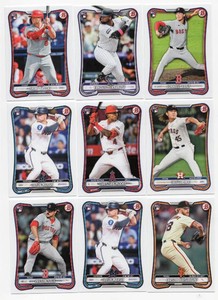 Lot Of 9 2026 Bowman Baseball Rookie Cards Including Carson Whisenhunt #16, Jakob Marsee #86, And More