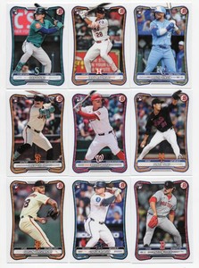 Lot Of 9 2026 Bowman Baseball Rookie Cards Including Payton Tolle #26, Jonah Tong #65, And More