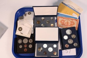 Lot of Canadian Proof Sets and Japanese coins