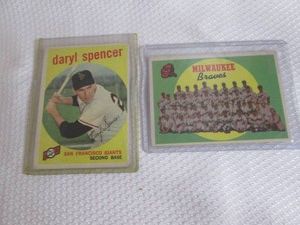 1959 Topps Daryl Spencer & Milwauke...