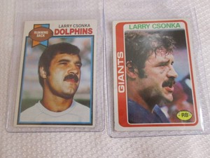 1978 & 79 Topps Larry Csonka Cards...