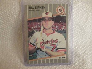 1989 Fleer Bill Ripken Black Box Ca...