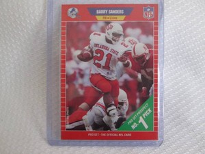 1989 Pro Set Barry Sanders Rookie C...