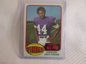 1976 Topps Chuck Foreman Card...