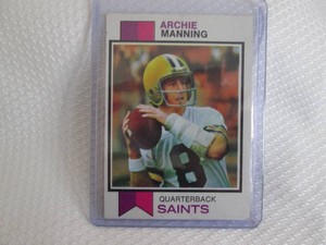 1973 Topps Archie Manning Card ...