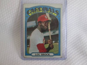 1972 Topps Lou Brock Card...