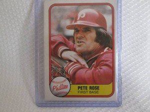 1981 Fleer Pete Rose Card...