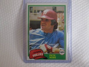 1981 Topps Pete Rose Card...