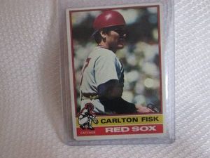 1976 Topps Carlton Fisk Card...