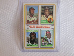 1974 Topps Hank Aaron Card...