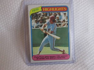 1980 Topps Pete Rose Highlight Card...