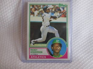 1983 Topps Rickey Henderson Card...