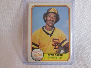 1981 Fleer Ozzie Smith Card...