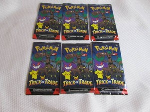 6 Trick Or Trade Pokemon Packs...