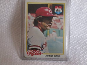 1978 Topps Johnny Bench Card...
