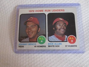 1973 Topps Johnny Bench Home Run Le...