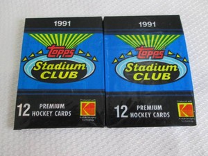1990-91 Stadium Club Hockey Packs...