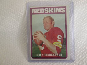 1972 Topps Sonny Jurgensen Card...