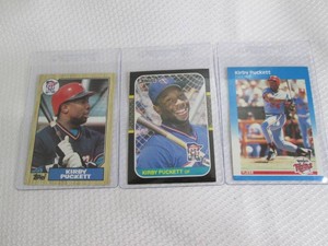 1987 Kirby Puckett Topps,Fleer & Do...