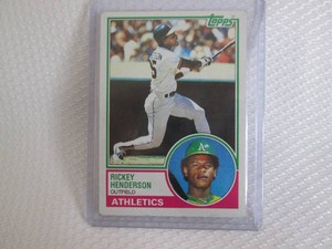 1983 Topps Rickey Henderson Card...