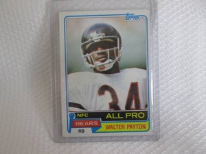 1981 Topps Walter Payton Card...