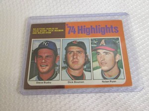 1975 Topps Nolan Ryan Highlights Ca...