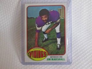 1976 Topps Jim Marshall Card...