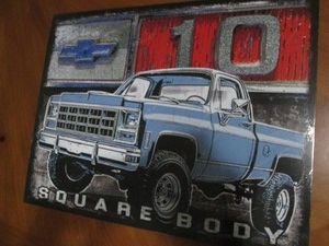 Chevrolet with authenticity sticker metal sign measures 12 x 14 inches Chevrolet with authenticity sticker