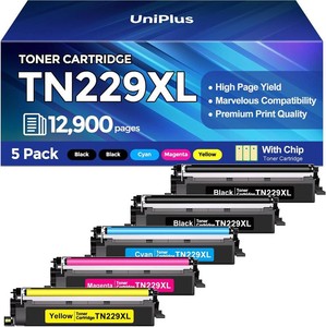 $170 TN229XL Toner Cartridges 5 Pack (12900 Pages) Compatible with Brother TN229