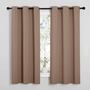$29 NICETOWN Cappuccino Blackout Curtains for Bedroom 42 w x 63 L 2 Panels