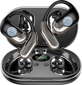 $46 AI Translation Earbuds Real Time, 144 Languages Translator Earbuds, 3-in-1 Translating Device with Music & Calls, 80H Playtime Bluetooth 5.4 Open Ear Translator Earbuds for Travel Business Meeting
