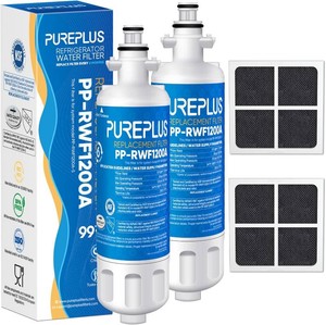 $21 PUREPLUS ADQ36006101 Replacement for LG LT700P,RWF1200A Water Filter 2Combo