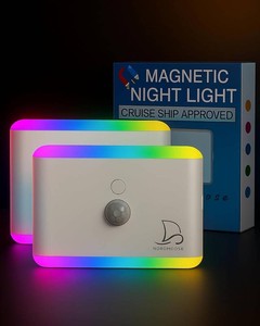 Nordmoose 2-Pack Magnetic Night Light for Cruise Ship