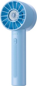 Portable Mini Handheld Turbo 4 Speed High Velocity Personal Fan, Max 16H Cooling Time, Rechargeable Purse Fan, Travel Essentials Must Haves for VacationBeachTrip, Light Blue