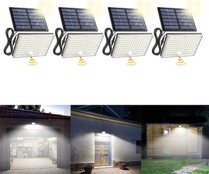 $60 SUPERDANNY Solar Outside Lights with 113 Bright LEDs 7000K with 16ft Cable