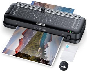 $39 9-Inch Laminator Machine with Trimmer, 10 Pouches