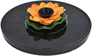 Solar Fountain Pump,Water Fountain, Floating Mini Solar Powered Water Fountain  for Birdbaths Garden Pond Pool Outdoor(Yellow)