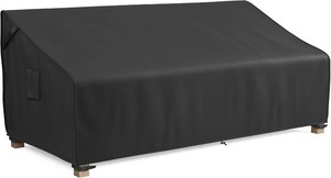 $59 MR.COVER 3-Seater Outdoor Couch Cover Waterproof, Patio Furniture Cover for Sofa, Heavy Duty Outdoor Sofa Covers, Polyester & Double-Stitched Seams, Fits up to 90 W x 37 D x 35 H, Classic Black